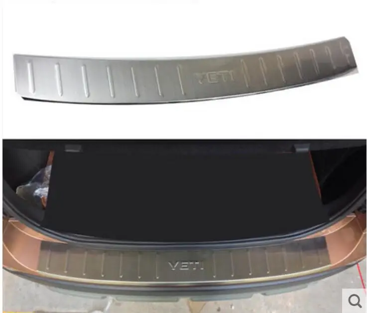 

1Piece Stainless Steel Rear Bumper Protector Sill Trunk Pedals Tread Plate Trim Fit For Skoda Yeti 2014 2015 2016