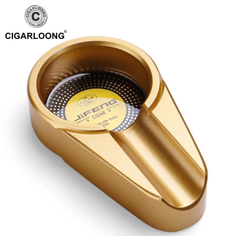 US $139.00 CLTZ115 cigar ashtray metal stainless steel cutter holder case rest Mouthpiece touch lighter gift set