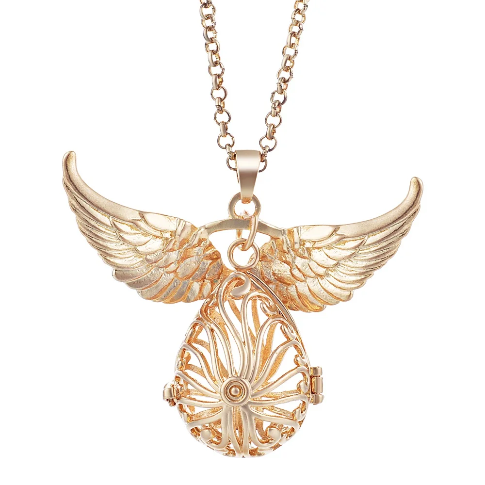 va-102-c 6 design Mexico Chime Angel Ball Caller Locket Necklace Vintage Pregnancy Necklace dropshipping VA-097 - Окраска металла: va-102-c