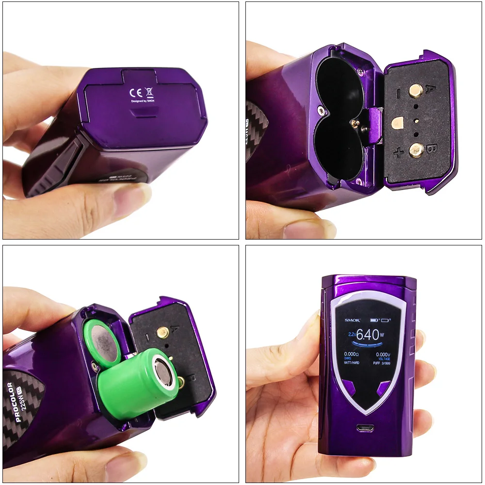 Оригинальный бокс мод SMOK Procolor 225 Вт электронная сигарета вейп для V8 Baby испаритель
