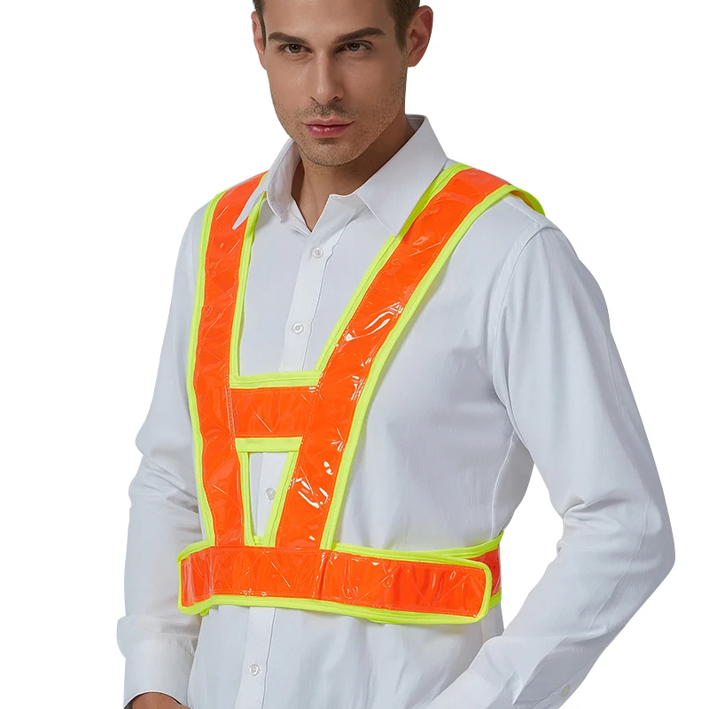 Reflective Vest Outdoor Work Safety Clothes Men Women Adjustable waist