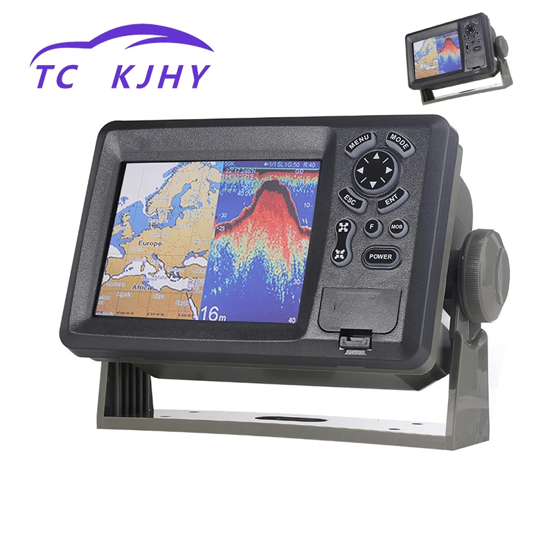 

2018 Marine GPS Tracker 5.6 Inch LCD displayTransponder Combo High Sensitivity Marine GPS tracking Mercator Projection Color