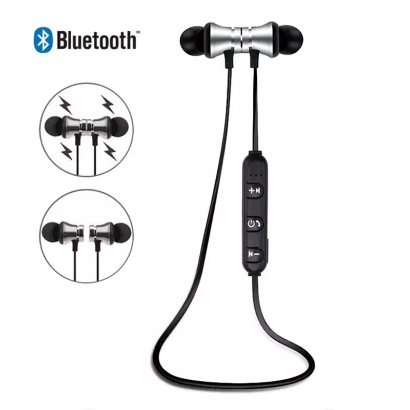 

XT11 Magnetic Bluetooth 4.2 In-ear Headset Hands-free Noise Reduction Sports Running Wired Earphone With Mic for iPhone Android