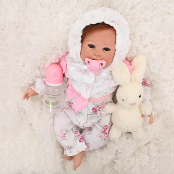 

Juguetes Bebes reborn silicone baby doll 20" 48cm fashion soft reborn dolls toys for children gift real cute girl boneca reborn