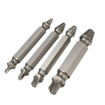 

4 Pcs/lot New Arrival Broken Bolt Remover Easy Out Stud Tool Screw Extractor Drill Bits Guide Set Hand Tool Wholesale