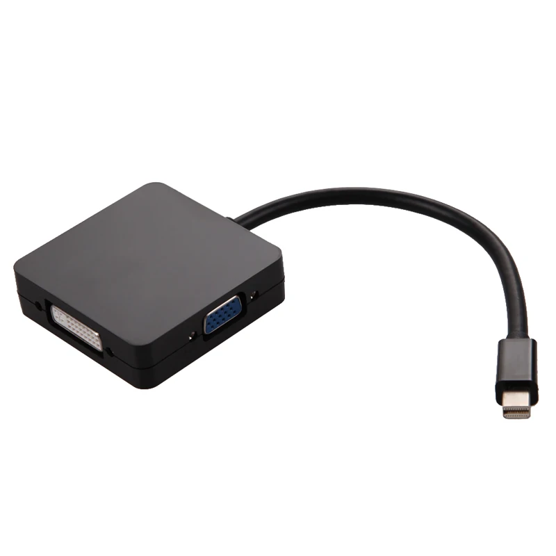 3 в 1 мини дисплей порт DP Thunderbolt к DVI адаптер VGA HDMI кабель для MacBook