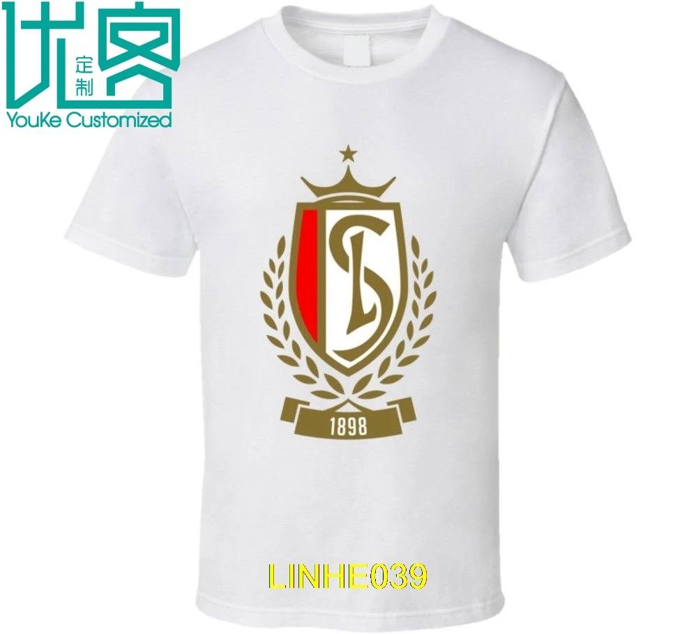 

Standard Liege Footballer Club Soccerer Team Belgium Jupiler League T Shirt Cotton T-Shirt Fashion T Shirt Free Shipping