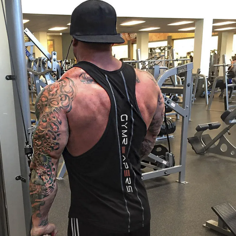 New Style Men's Body-building Vest Sports Breathable Sweat-absorbing and Sweat-free Training Clothes | Спорт и развлечения