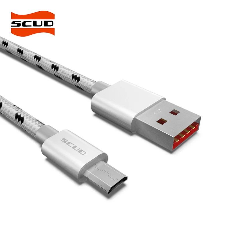 SCUD 2.4A мини микро USB кабель 1 м для передачи данных Универсальный Android телефон