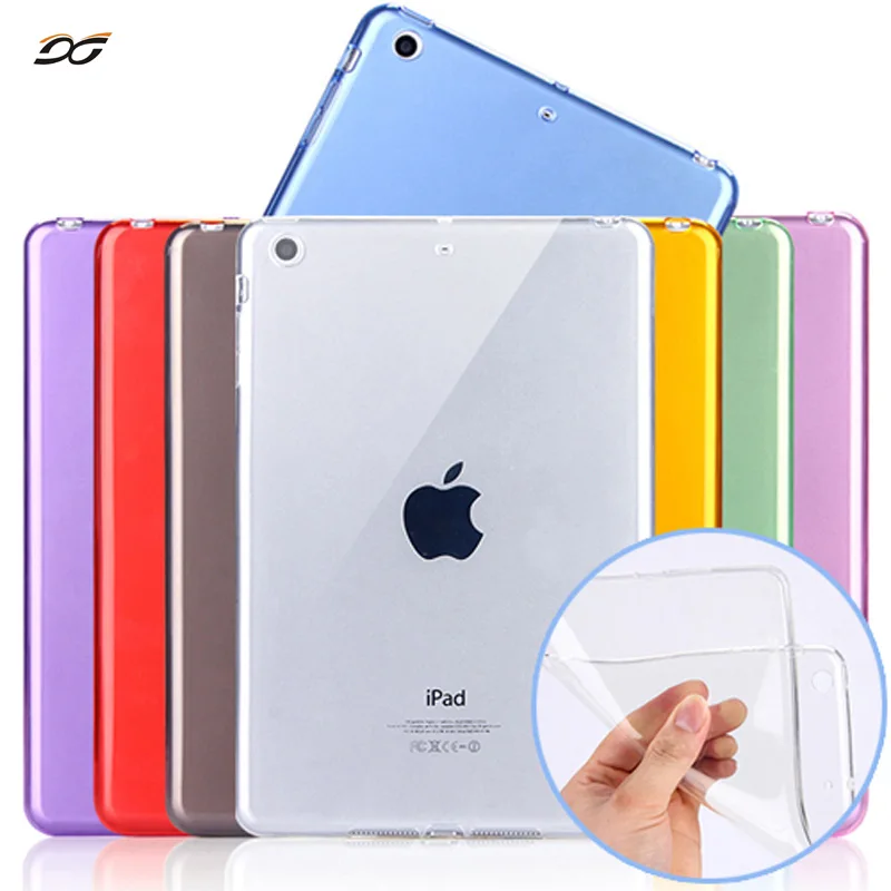 

For iPad mini5 Silicone Case Soft TPU Back Case Bottom Case Cover For 7.9inch Apple ipad mini 1 2 3 4 Tablet Case For Mini ipad