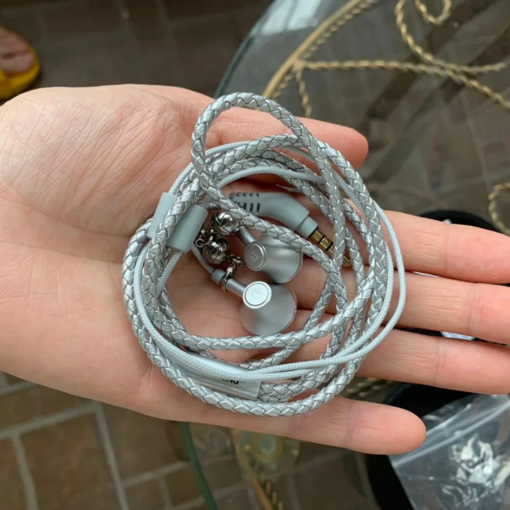 3,5 мм проводной браслет наушники с микрофоном Ткань плетеные наушники для телефона гарнитура для iPhone Adroid