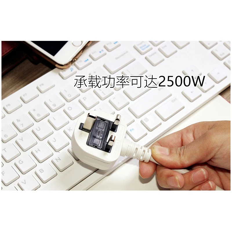 Великобритания Plug Smart мощность разъем переносная лента переходник с 1 USB порты и разъёмы Универсальный умный дом электроники 1,2 м шнур