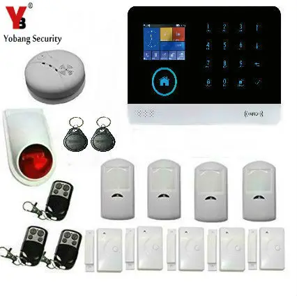 Yobang Security WiFi GSM GPRS SMS Home Alarm System Security Kit IP Camera Wireless Door/window sensor pir sensor smoke detector Yobang Security WiFi GSM GPRS SMS Home Alarm System Security Kit IP Camera Wireless Door/window sensor pir sensor smoke detector