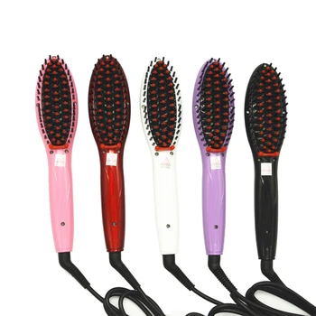 

5 Colors US PLUG Hair Brush Fast Hair Straightener Comb Hair Electric Brush Comb