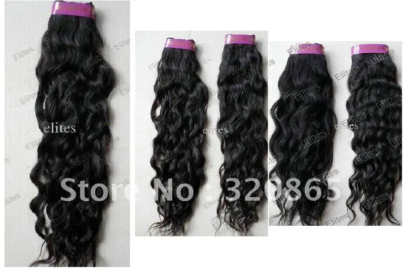 12&quot- 24&quot Virgin Hair Weft 100% human Extensions Natural Wave 5pcs HWTA02 22 5Pieces |