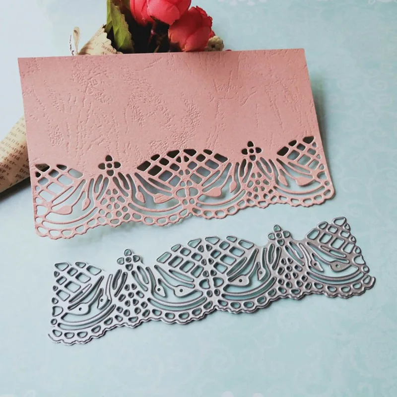 

Lace Hollow Frame Making Scrapbook Greeting Card Decor Metal Cutting Dies Stencil Frame Embossing Template