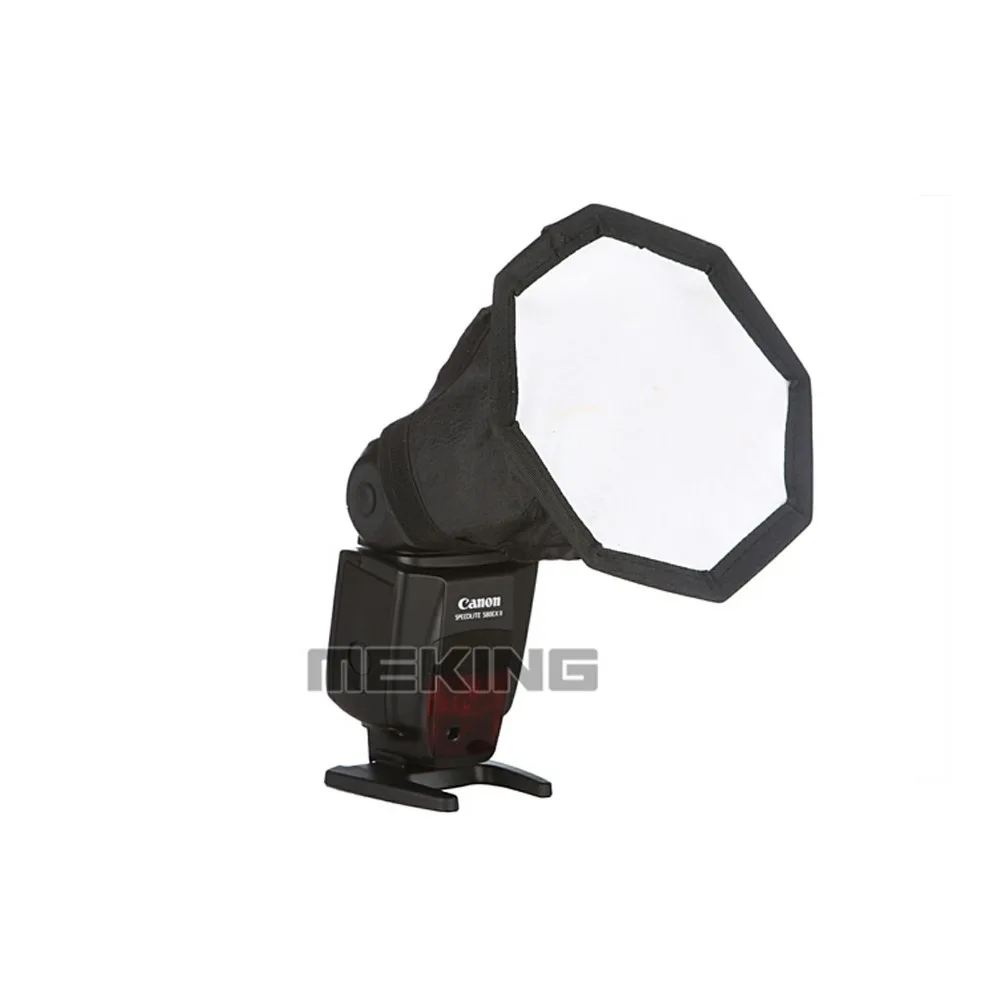 Meking 14cm 5 5in Softbox For SpeedLight Flash Speedlite octagon Soft box with Carrying Bag