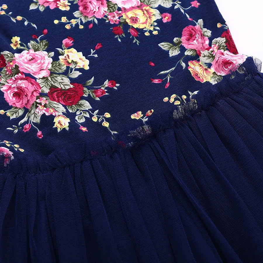 1-4Y Princess Girls Dress Baby Clothes Kids Dresses For Baby Girl Dress Summer Lace Floral Infant Girls Clothes With Headband (8)