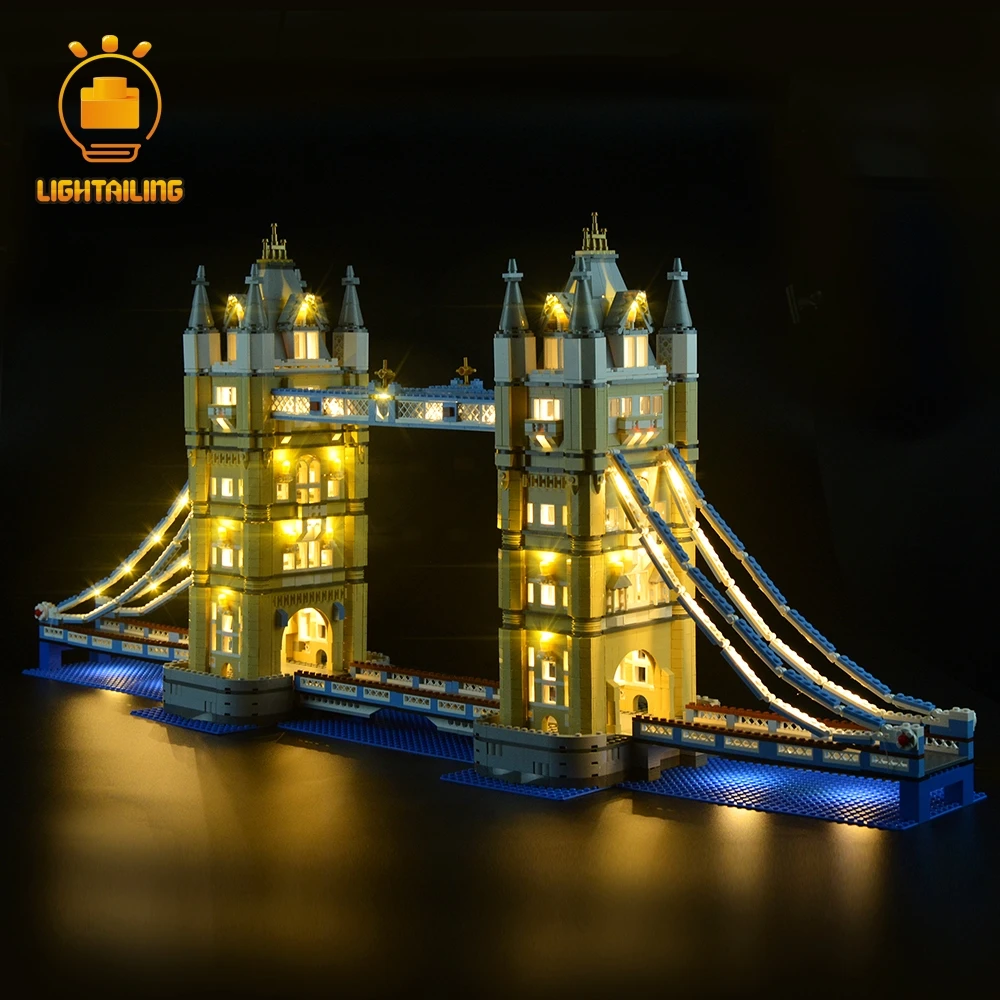 Светильник, светодиодный светильник, комплект для архитектурного дизайна, Лондонский Тауэрский мост, светильник, совместимый с 10214(не включает модель