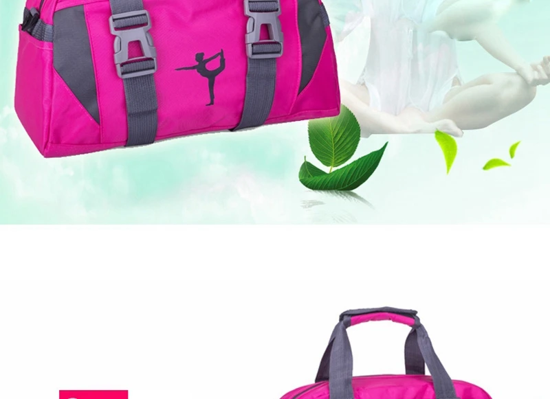 Для женщин Фиолетовый Йога Спортивная сумка для девочек розовая Спортивная одежда для занятий танцы сумка для Фитнес для взрослых большой Водонепроницаемый Сумочка или сумка через плечо сумка для дискотеки AS8631