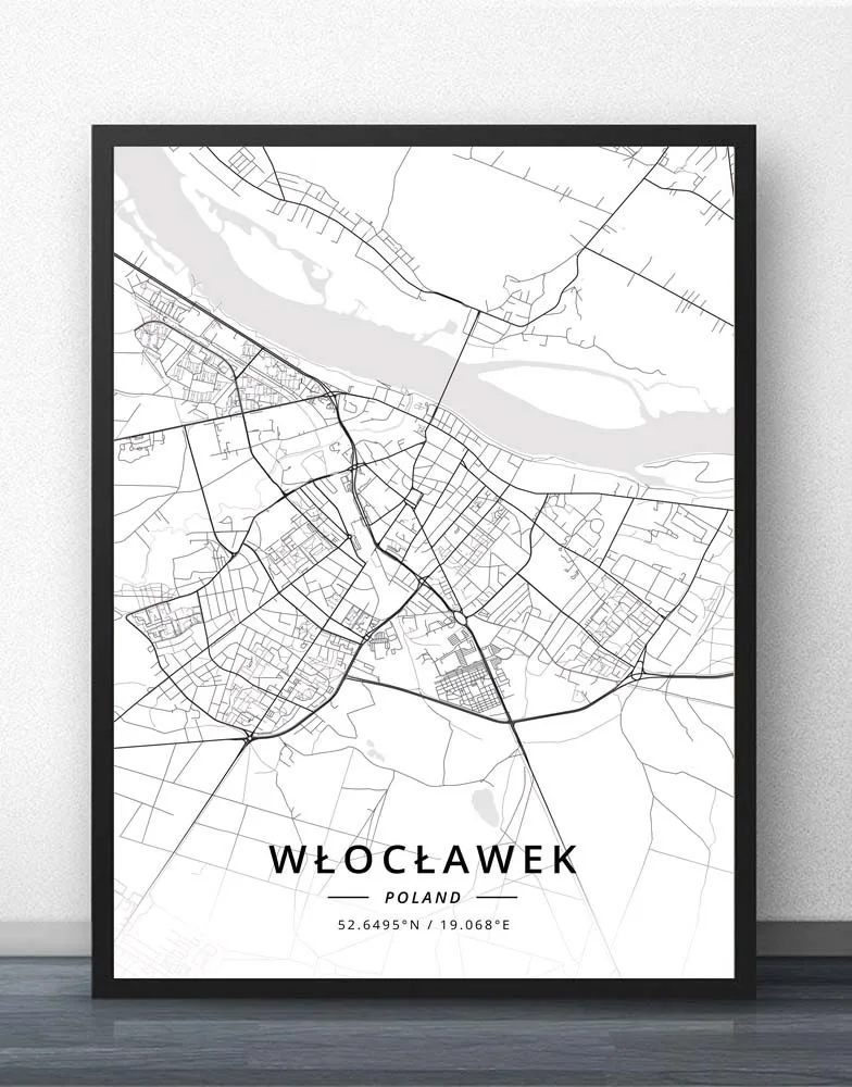 Ржешув Sosnowiec Swinoujscie Szczecin Tarnow Torun Tychy Walbrzych Warsaw Wloclawek Wroclaw Zabrze Zielona Poland Card Poster