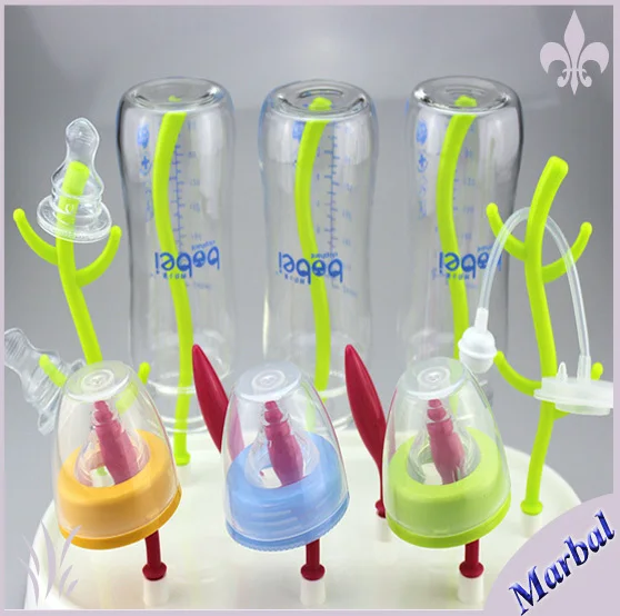2014 super simple and beautiful bottles drying practical Very cute childlike baby bottle tree shape rack | Мать и ребенок