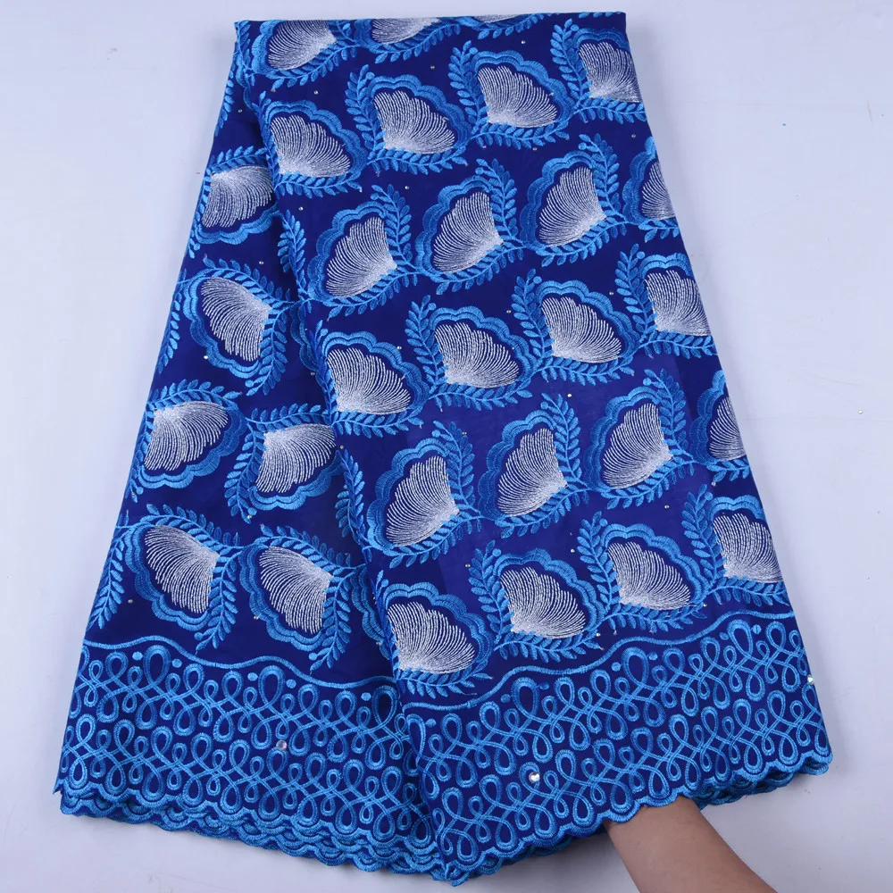 

African Cotton Swiss Voile Lace Fabric High Quality With Stones Swiss Voile Lace In Switzerland Latest African Lace Fabric 1638