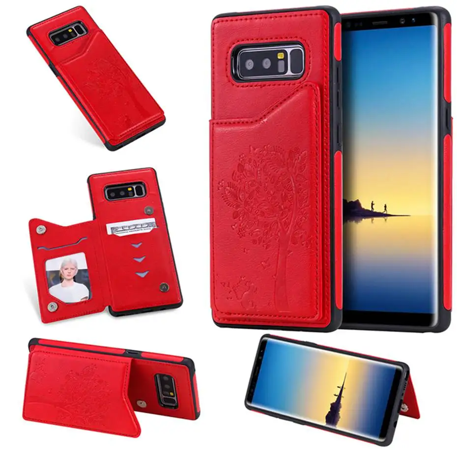 Кармашком для карточек чехол для телефона для Samsung Galaxy S8 S9 S10 E Plus 5G Note 8 9 10 Pro A50 из искусственной кожи чехол-бумажник держатель для карт чехол-бумажник