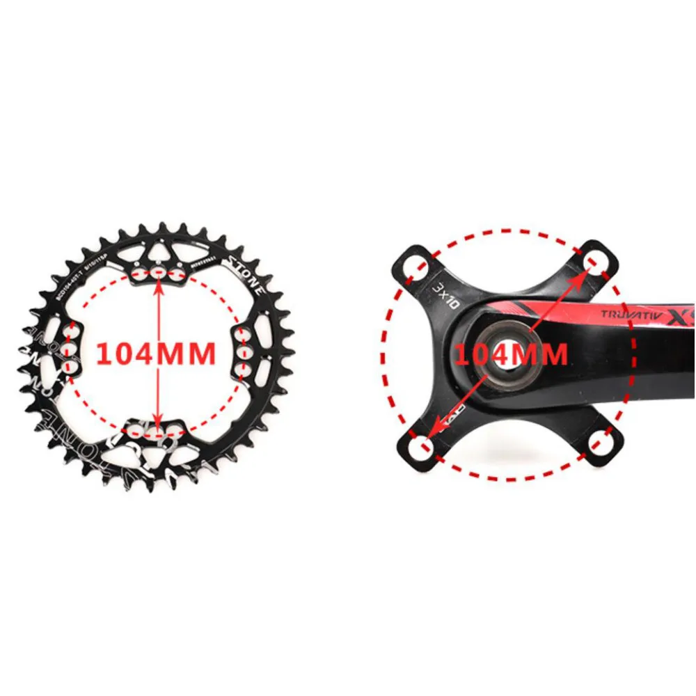 BCD104 STONE CHAINRING OVAL 12