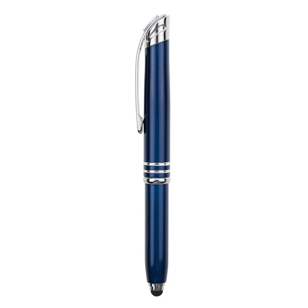

3-in-1 Function Touch Stylus LED Flashlight 132mm Ball-point 12.5mm Red, Gray, Blue, Black Pen 21.5g