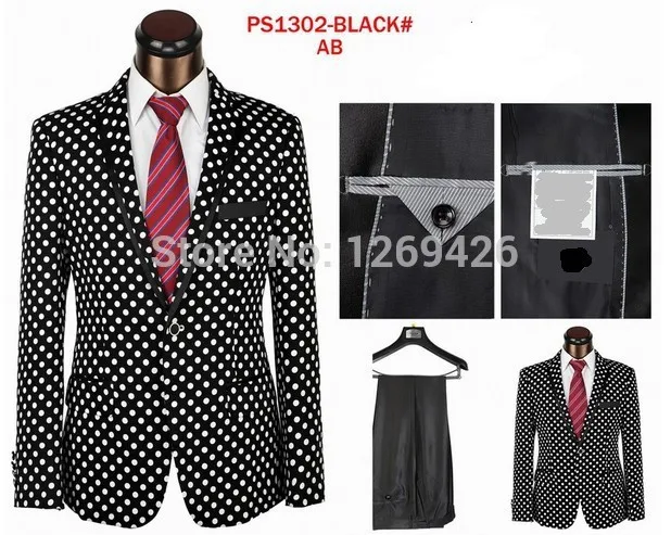 hotsale-high-quality-fashion-brand-Polka-Dot-men-dress-suits-party-suits-wedding-suits-white-black