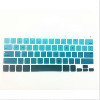 

Gradient Green Rainbow US Layout Silicone Keyboard Cover Skin Protector for MacBook Pro air 13" 15" 17" with or without Retina