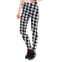 JIGERJOGER черные белые леггинсы с принтом Совы дышащие штаны для бега Длинные обтягивающие спортивные брюки для фитнеса леггинсы одежда для активного отдыха