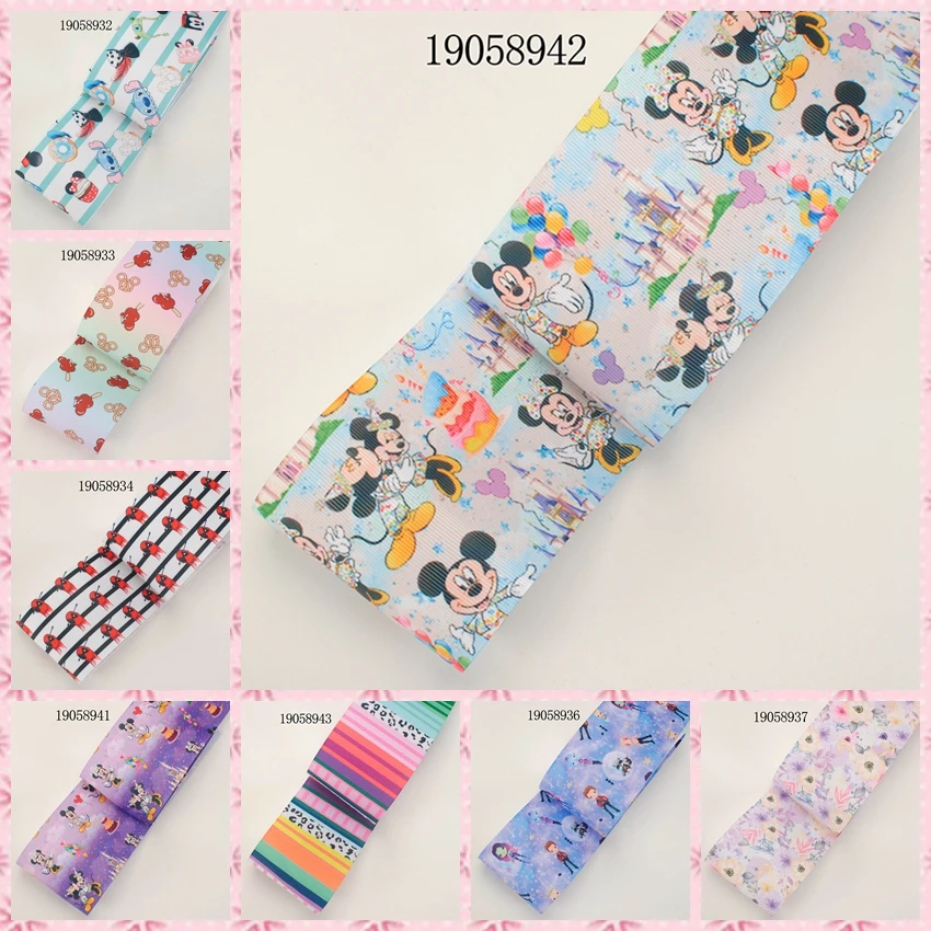 

10yards -different sizes -lively cartoon princess ribbon printed Grosgrain ribbon 19058935