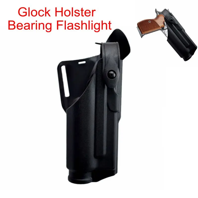 Buy Tactical Belt Holster With Flashlight Glock 17 19 22 23 31 32 Hunting Glock