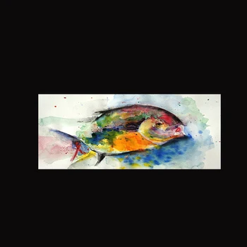 

Cartoon Watercolor Fish Posters and Prints Wall Art Minimalist Canvas Painting Cuadros Decoracion Picture for Living Kids Room