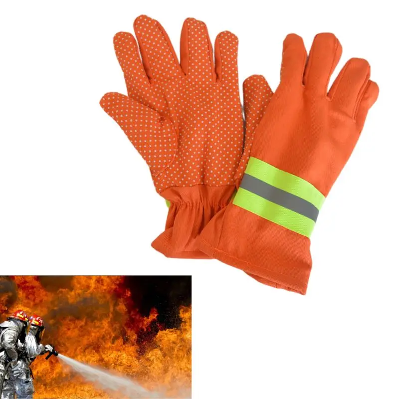 2 шт./пара противопожарные защитные перчатки огнеупорные термостойкие водонепроницаемые