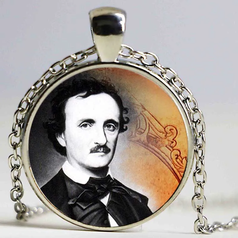 Vintage Edgar Allan Poe Portrait necklaces jewelry women necklace