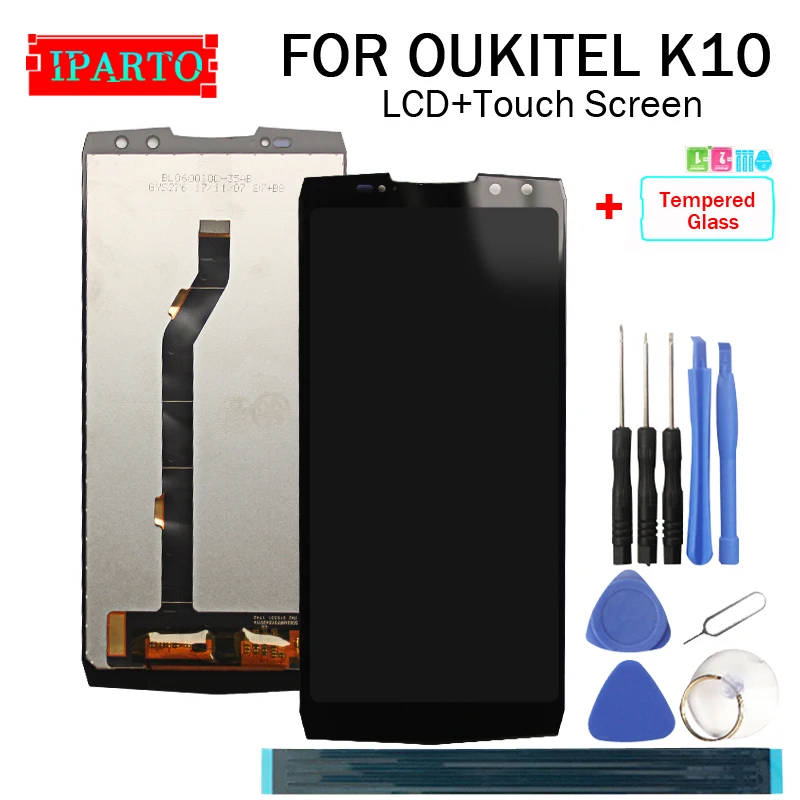 

6.0 inch OUKITEL K10 LCD Display+Touch Screen Digitizer Assembly 100% Original New LCD+Touch Digitizer for OUKITEL K10+Tools