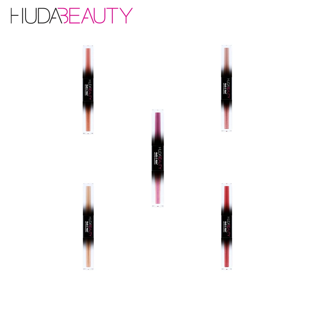 

Huda Beauty double head matte and metal melt liquid shadow long lasting low light mixable liquid eyeshadow
