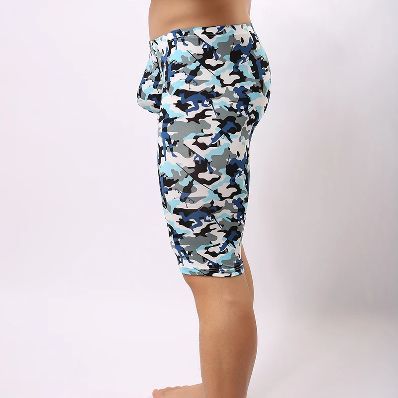 2017 летняя стильная камуфляжная Мужская сексуальная пижама для фитнеса