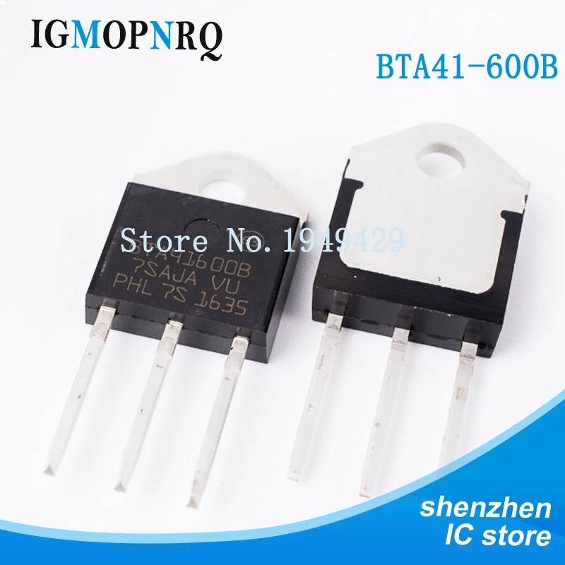 

5PCS/lot BTA41-600B TO-3P BTA41-600 BTA41600B Triac 40 Amp 600 Volt New original