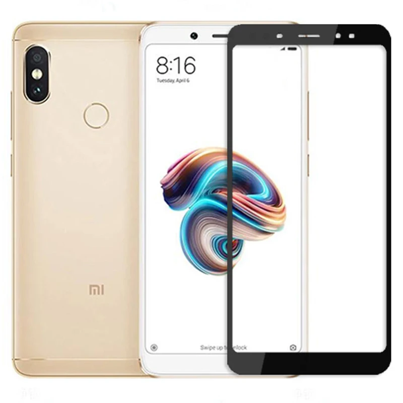 Полное покрытие экрана протектор стекло для Xiaomi Redmi Note 5 Pro закаленное Xiomi Note5 AI 2.5D