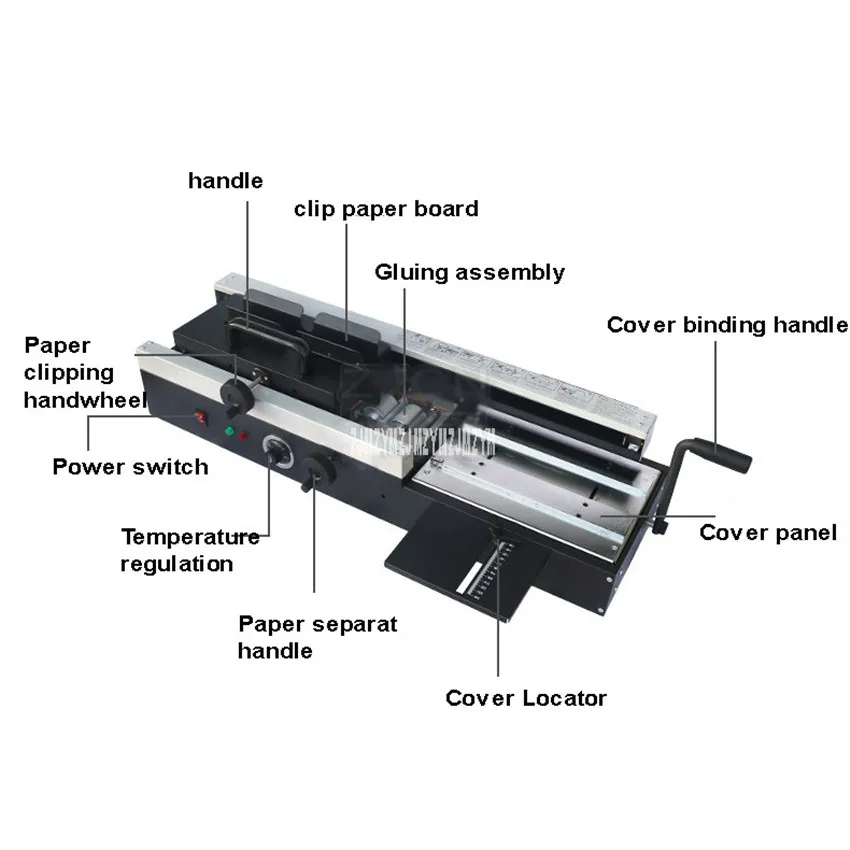 1200 Вт A4 размер ручной термоплавкий клей машина для переплета книг 4 см толщина для бумажные стикеры для украшения фотоальбома прищепка для документов брошюровочная машина