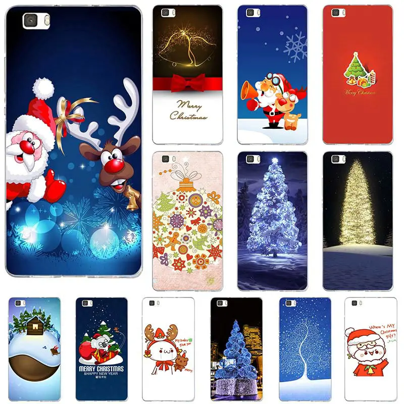 Cases For Huawei P8 P9 P10 P20 Lite Mate 10 Pro Y5 Y6 II Y7 Honor 6X 7X 9 Soft Silicone TPU Bag Merry Christmas Happy New Year |