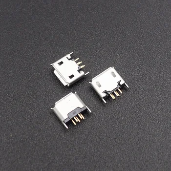 

10pcs Vertical MICRO mini USB 5pin female seat 180 degrees jack 5P Direct plug-in USB connector