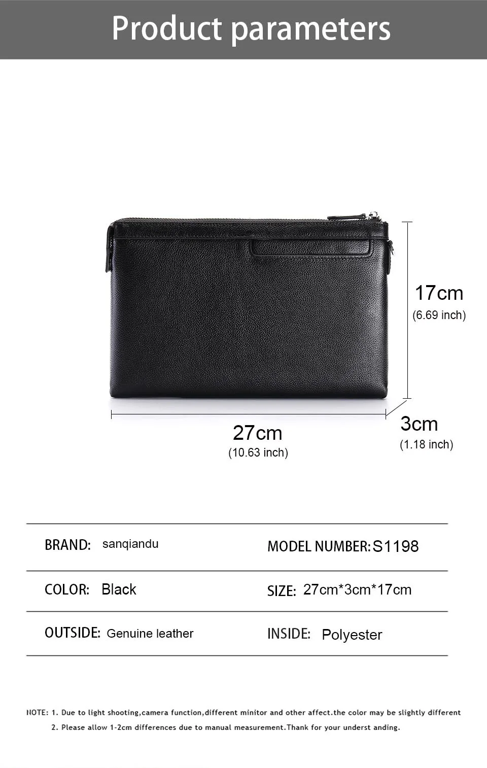 Large Capacity Clutch Bag Men's Handy Bag  (4)