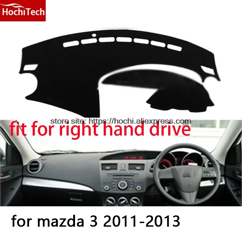 Коврик для правой приборной панели mazda 3 2006 2016|for 3|mat stickersred sticker |