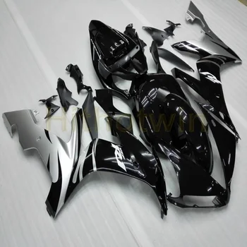 

Custom-made YZFR1 04 05 06 motorcycle article For YZF R1 2004 2005 2006+Screws+silver black ABS Plastic hull Fairing