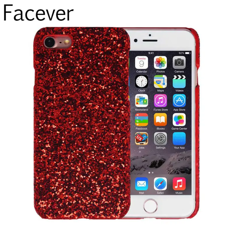 Блестящий чехол из жесткого пластика для смартфонов Apple iPhone 6 6s. Обклеен